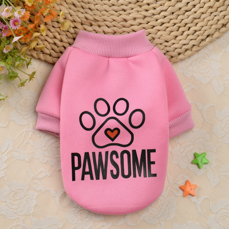 Mikina pre domáce zvieratá, karikatúrny štýl, polyester materiál, značka Pampering, pôvod Hunan