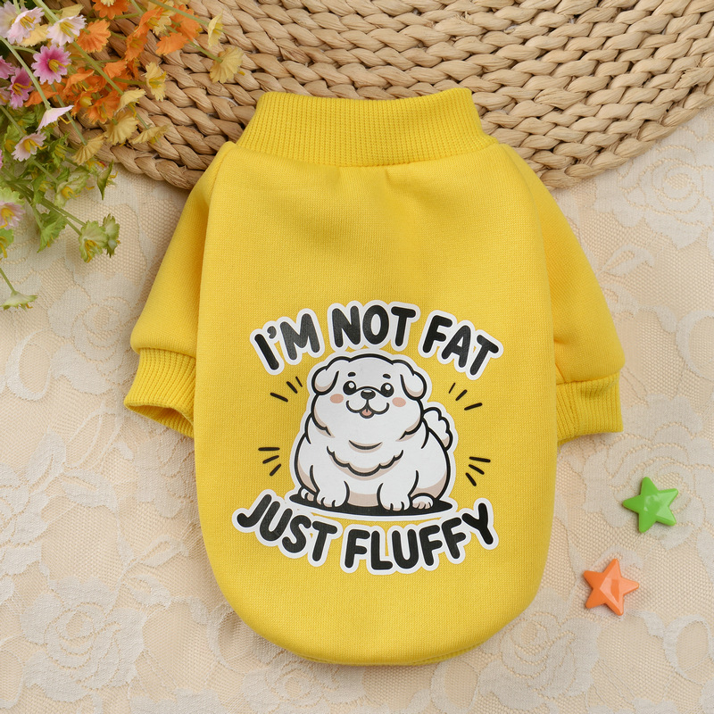 Mikina pre domáce zvieratá, karikatúrny štýl, polyester materiál, značka Pampering, pôvod Hunan