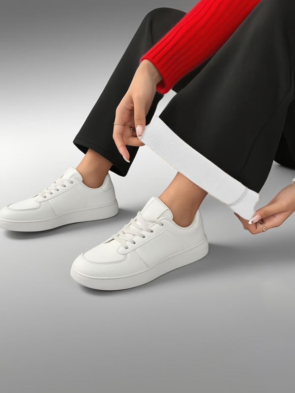 Duge flis hlače s visokim strukom, široki kroj, debele i tople, poliester 95% + elastan <30%