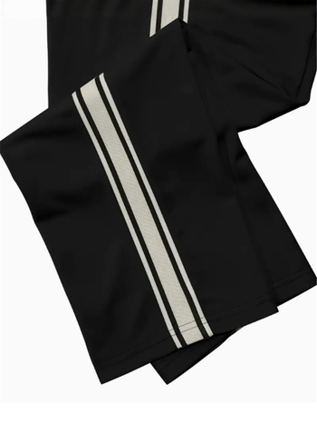 Pánske športové nohavice - rovný strih, pruhované, pre všetky ročné obdobia, šnúrkové zapínanie, stredná pás (rovný strih, pruhované, pre všetky ročné obdobia, šnúrkové zapínanie, stredná pás)