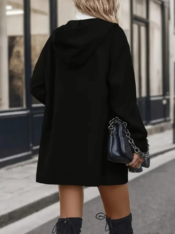 Ženska windbreaker jakna od poliestera – zatvarač i džepovi, srednja duljina, slobodan kroj