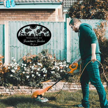 Nerđajući čelik – zidna umjetnost, lasersko rezanje, oblik biljke, motiv krajinskog cvijeća, prilagodljivo