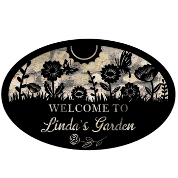 Nerđajući čelik – zidna umjetnost, lasersko rezanje, oblik biljke, motiv krajinskog cvijeća, prilagodljivo