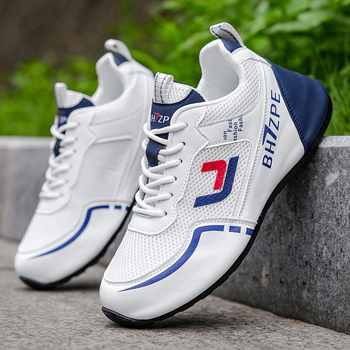 Mužské Casual Dad Shoes s PU hornou časťou, EVA stielka, PVC podrážka, elastická páska na zapínanie, zaoblená špička