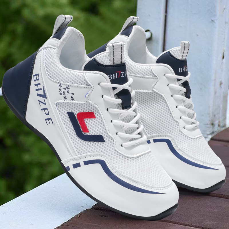 Mužské Casual Dad Shoes s PU hornou časťou, EVA stielka, PVC podrážka, elastická páska na zapínanie, zaoblená špička