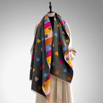 Teplý zimný šál, Warp-Knit tkanina, Jacquard polyester