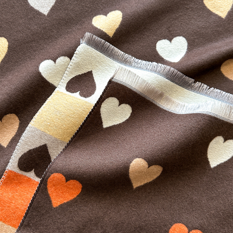 Teplý zimný šál, Warp-Knit tkanina, Jacquard polyester