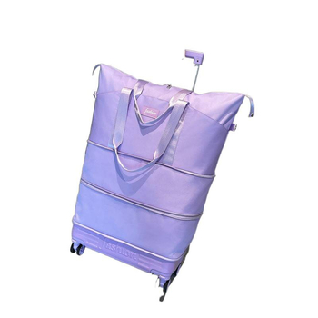 Geantă de voiaj cu roți Zf1 - material Oxford, impermeabilă cu separare umed/uscat, căptușeală din poliester, model solid, pentru călătorii de relaxare, Chiweng