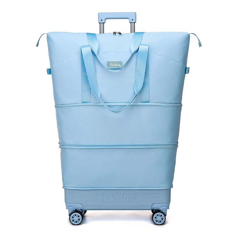 Geantă de voiaj cu roți Zf1 - material Oxford, impermeabilă cu separare umed/uscat, căptușeală din poliester, model solid, pentru călătorii de relaxare, Chiweng