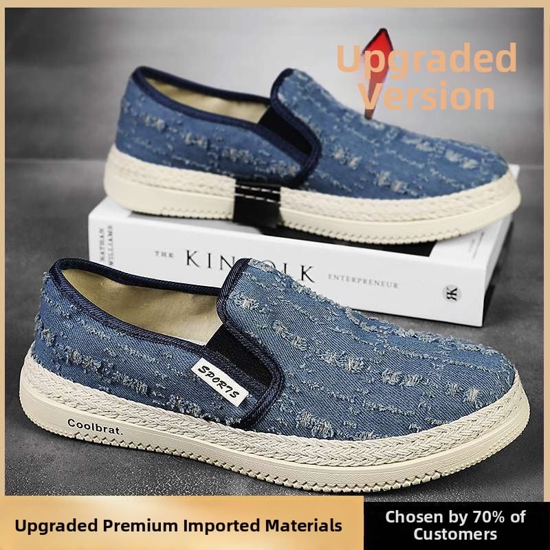 Pánske tenisky z plátna, priedušné, ľahké, odolné voči opotrebeniu, na šnúrky, gumová podrážka