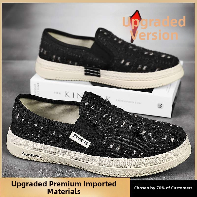 Pánske tenisky z plátna, priedušné, ľahké, odolné voči opotrebeniu, na šnúrky, gumová podrážka