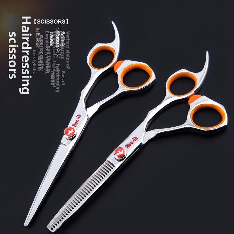 Sada kaderníckych nožníc – ploché a zubové čepele, Yilong, rednutie 25-30, 28-30 zubov