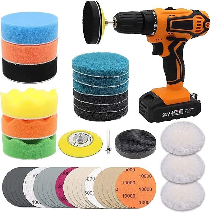 Sada brúsneho papiera na leštenie svetlometov z karbidu kremíka, 41 kusov na obnovu svetlometov