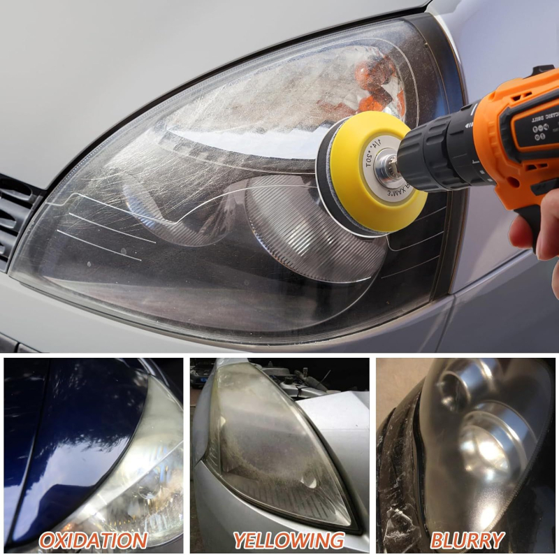 Sada brúsneho papiera na leštenie svetlometov z karbidu kremíka, 41 kusov na obnovu svetlometov