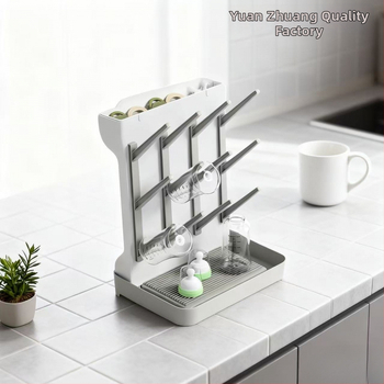 Viacposchodový úložný stojan – fľaše, poháre a jedálové misy