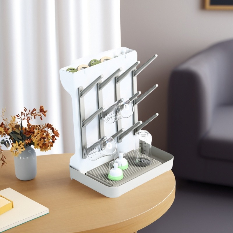 Viacposchodový úložný stojan – fľaše, poháre a jedálové misy