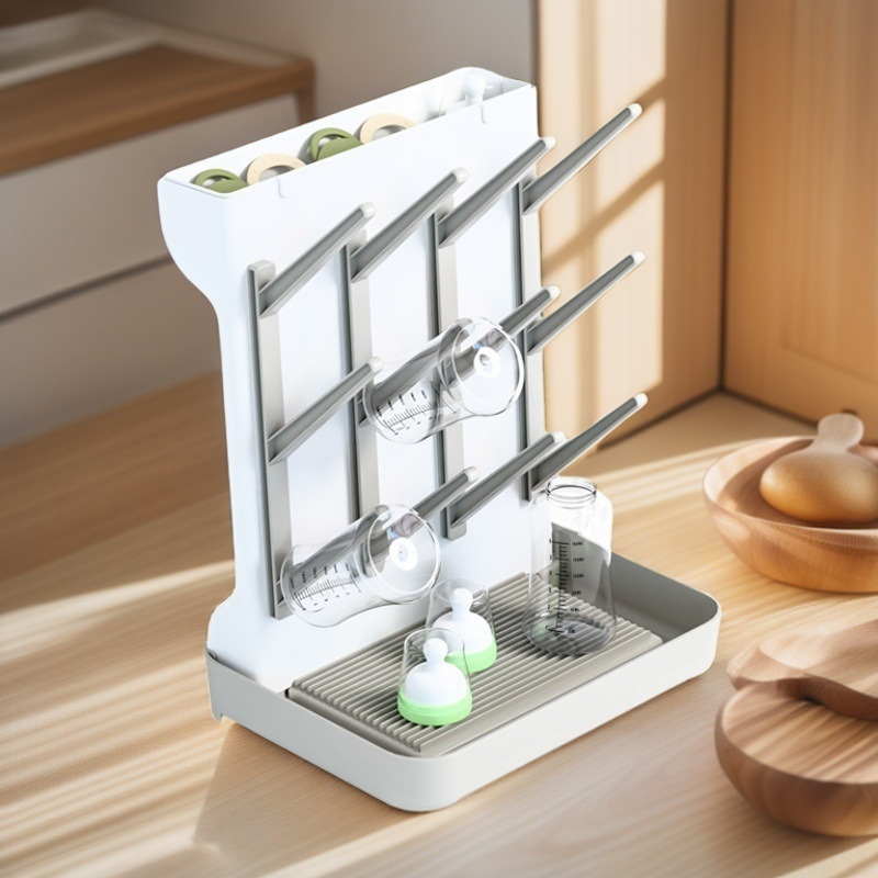 Viacposchodový úložný stojan – fľaše, poháre a jedálové misy