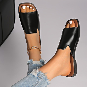 Dámske letné papuče so štvorcovým nosom, platforma, gumová podrážka, výška platformy 11 cm a viac, leto 2025