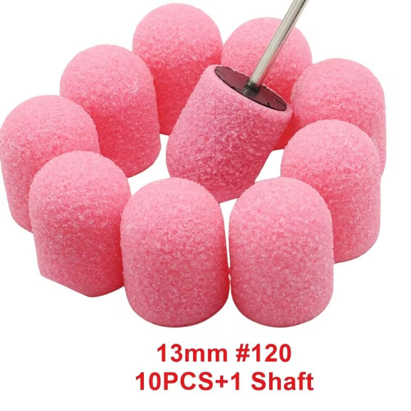 Pedikúra piesková zátka, plastová základňa, nástroj na leštenie povrchu nechtov