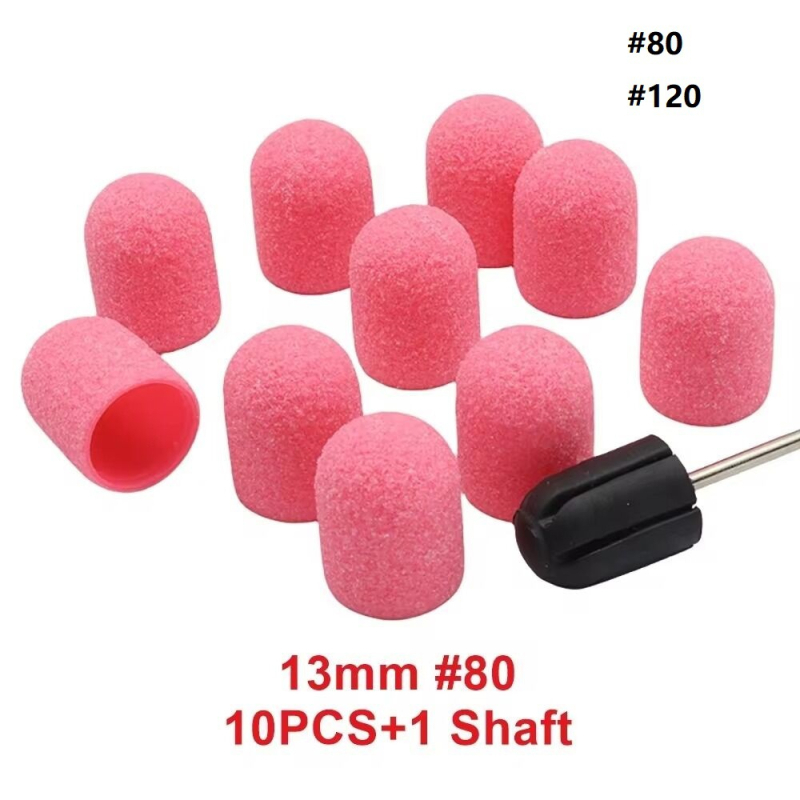 Pedikúra piesková zátka, plastová základňa, nástroj na leštenie povrchu nechtov