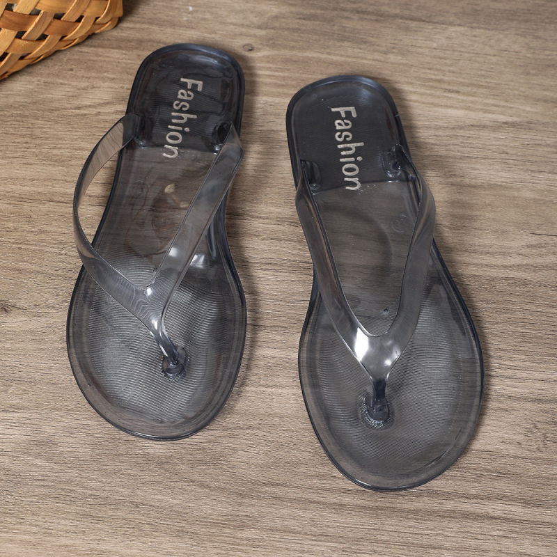 Dámske papuče s jedným remienkom z umelej kože, EVA podrážka, okrúhla špička, minimalistický štýl, leto 2025