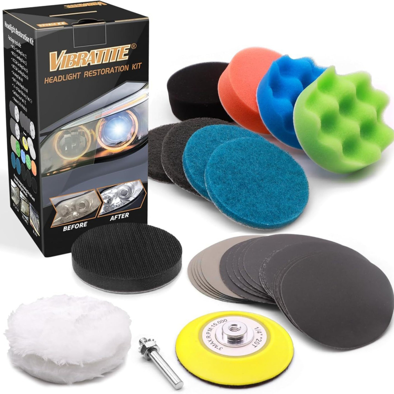 Sada brúsnych papierov na opravu svetlometov auta, brúsne dosky zo silikónkarbidu na odstránenie oxidácie a leštenie