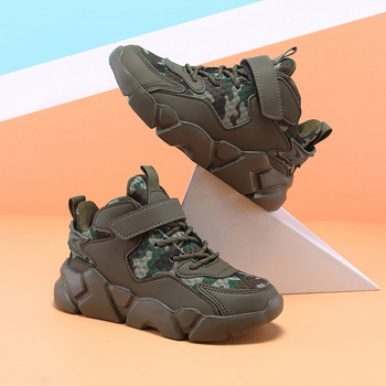 Dječje visoke tenisice za sport, prozračni mrežasti gornji dio; protuklizne i otporne; Velcro zatvarač; EVA potplat (mrežasti gornji dio; protuklizno; otporno; Velcro; EVA)