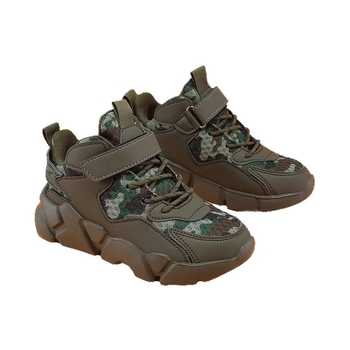 Dječje visoke tenisice za sport, prozračni mrežasti gornji dio; protuklizne i otporne; Velcro zatvarač; EVA potplat (mrežasti gornji dio; protuklizno; otporno; Velcro; EVA)