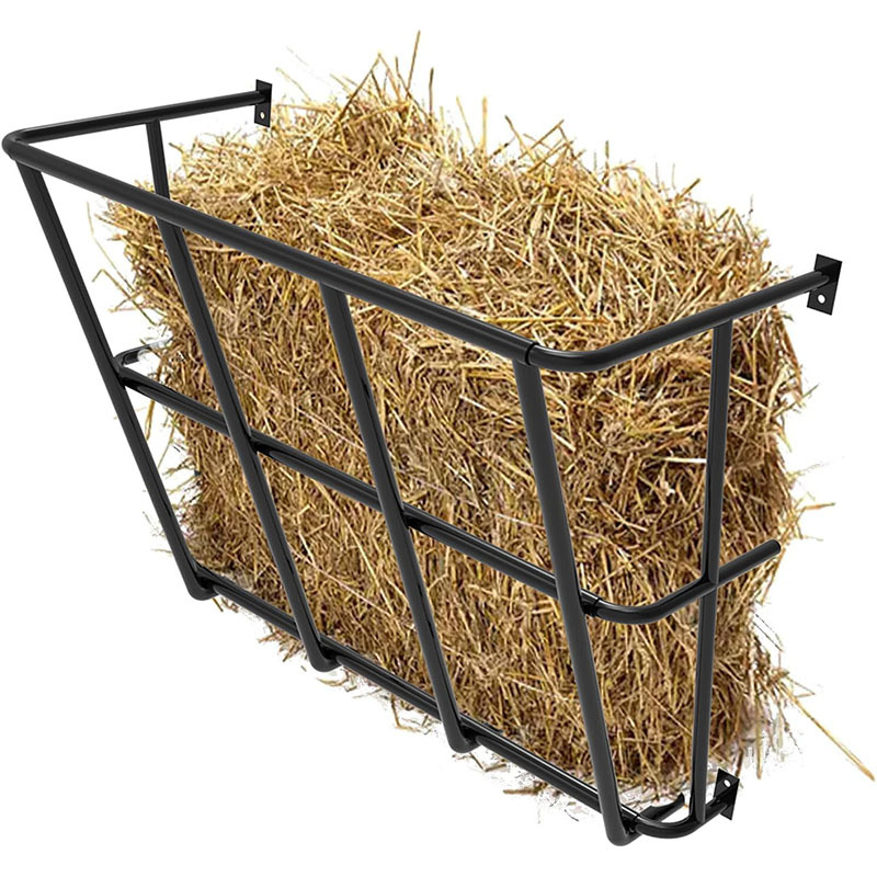 Visiaca kovová krmná búdka na seno pre dobytok, ovce a kone - uhlíková oceľ - číslo produktu 3131 - značka 668 - moderný minimalistický štýl