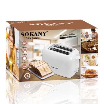 SOKANY 022 Toster na 2-3 plátky, 700W, 220-240V, plneautomatický
