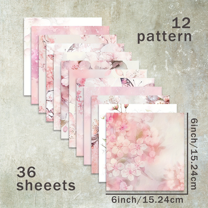 Kartonový papier s kvetinovým a motýľím vzorom — materiál: papier; prispôsobenie: áno; kód produktu: jd601099632565762