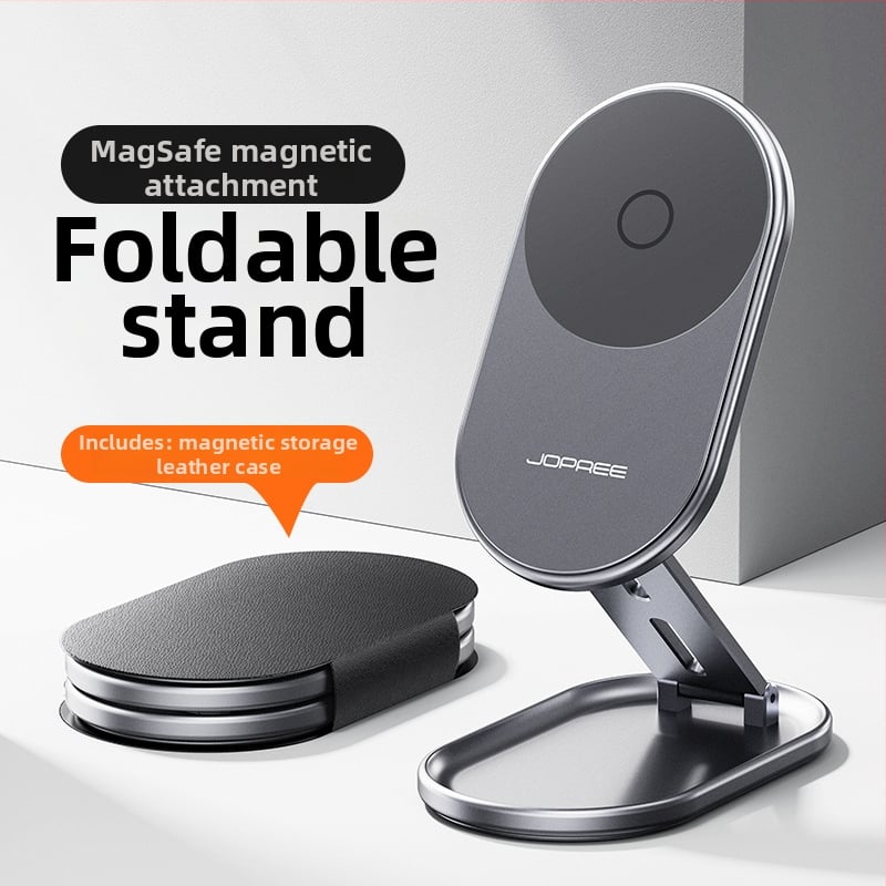 Stolný držiak na telefón s magnetickým skladaním, prenosný, proti otrasom (zliatina)