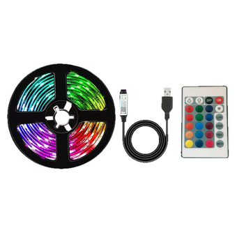 LED pásik s Bluetooth aplikáciou a diaľkovým ovládaním, 30 LED, vstupné napätie 5V, stmievateľný, výkon 5W