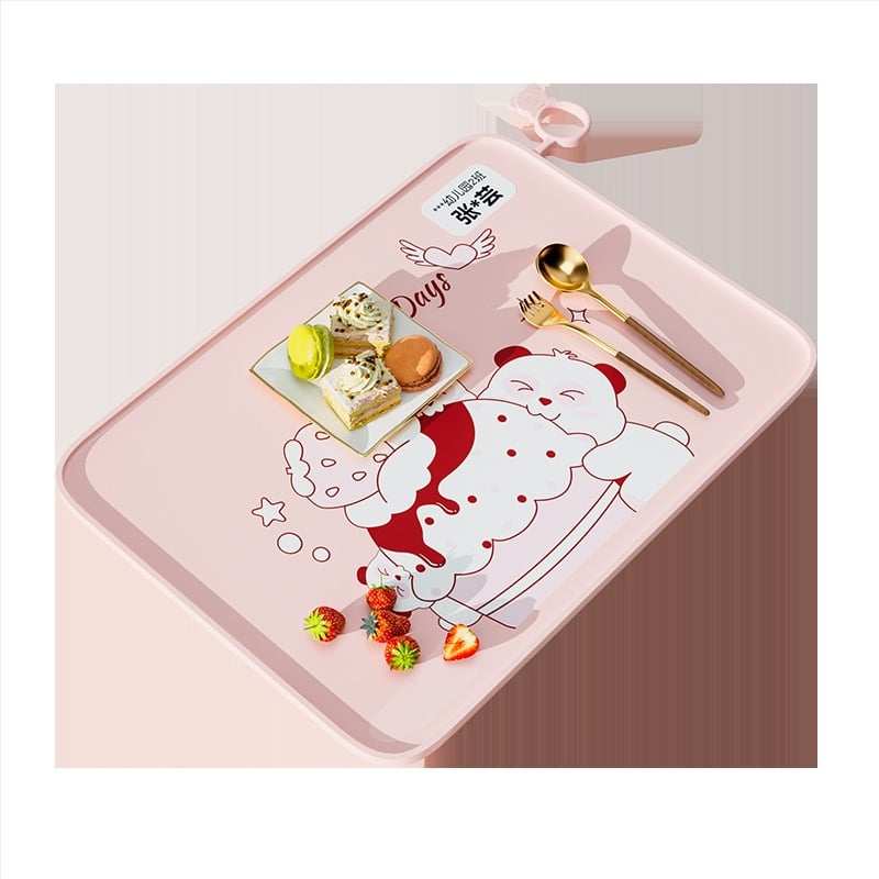 Silikónová podložka na jedlo pre prvákov, 40×60 cm, nepremokavá a odolná voči olejom, karikatúrny dizajn, potravinová bezpečnosť