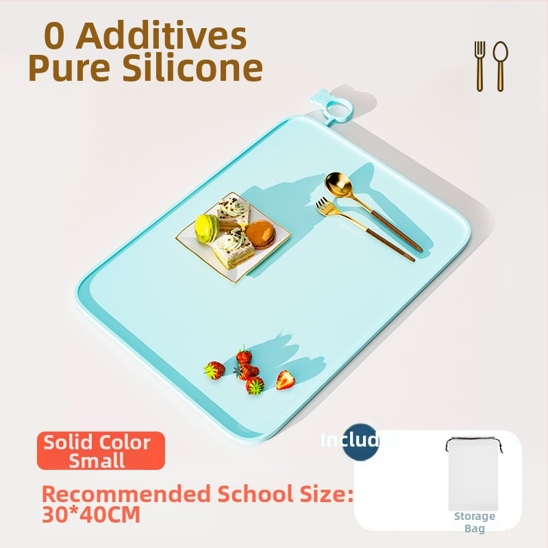 Silikónová podložka na stolovanie pre prvákov, karikatúrny vzor, vodotesná a odolná voči tukom, potravinárska kvalita