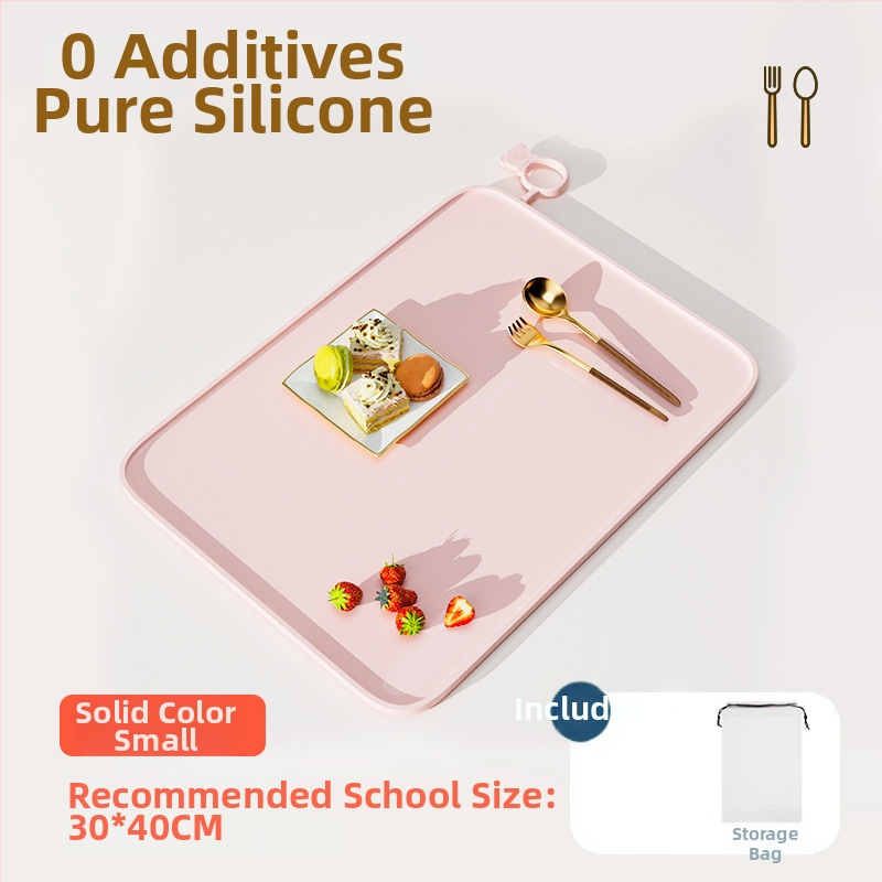 Silikónová podložka na stolovanie pre prvákov, karikatúrny vzor, vodotesná a odolná voči tukom, potravinárska kvalita