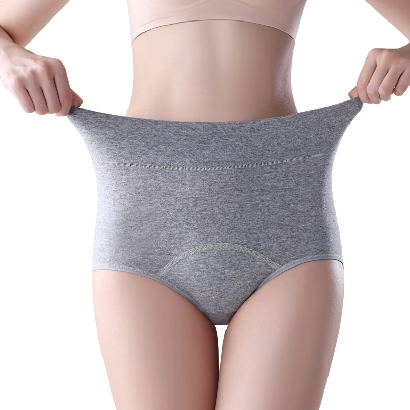 Dámske spodné nohavičky z 92% bavlny – hlavný materiál 92% bavlna, rozkrok 100% bavlna, vysoký pás, ochrana proti úniku počas menštruácie
