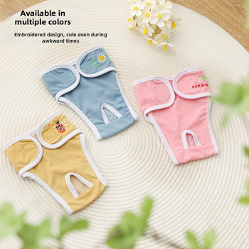 Psie menštruačné nohavičky, bavlnené, kreslený štýl, fyziologické nohavice pre psy