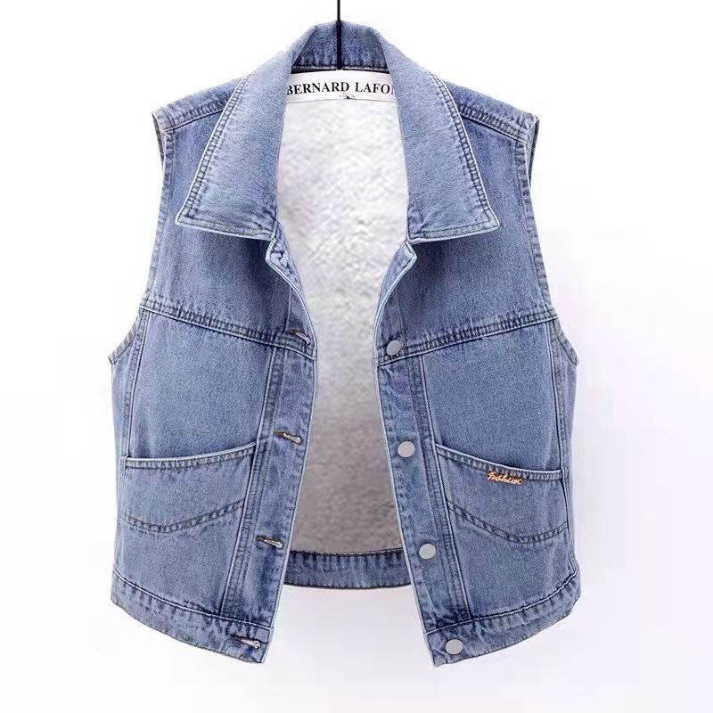 Dámska vesta s polo golierom - chenille látka; 50-70% elastán; normálny strih