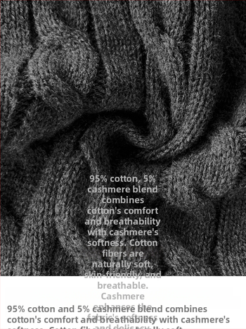 Bezrukávová vesta s káblovou pleteninou, V-krk, kašmír, japonsko-kórejský casual štýl