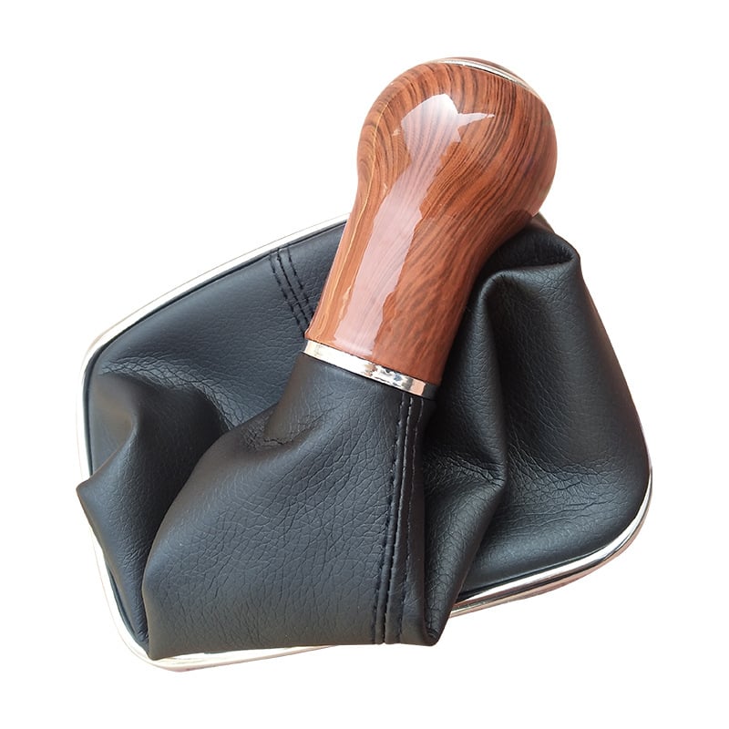 Ručica mjenjača Peach Wood Grain za VW Golf 4 — ručni, otporna na prašinu
