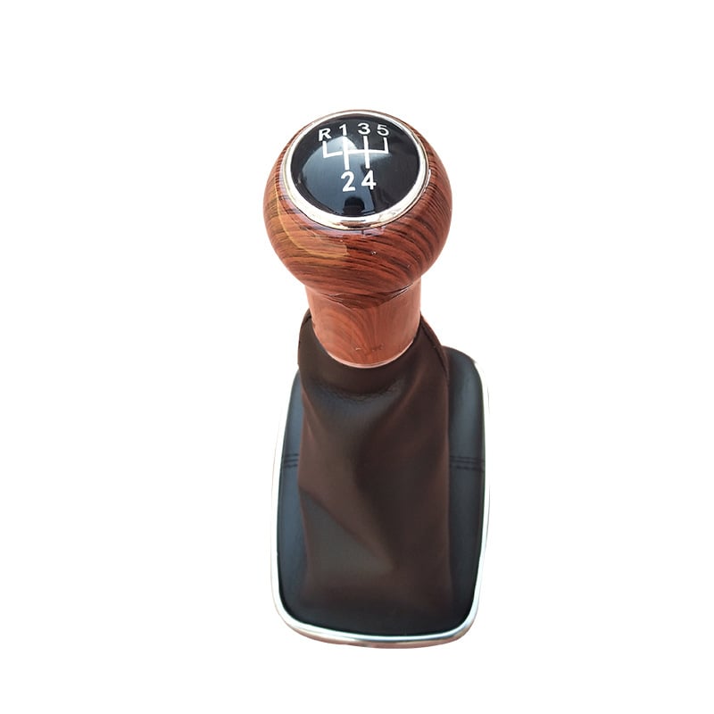 Ručica mjenjača Peach Wood Grain za VW Golf 4 — ručni, otporna na prašinu