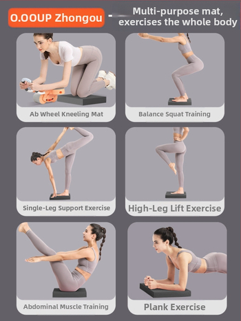 Jógová podložka – NBR materiál, hrúbka 4 cm, kolenná a lakťová penová podložka pre balans a tréning s činkami