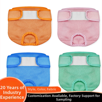 Kailina priedušné sieťové nohavice pre psov – fyziologické nohavice so suchým zipsom, nastaviteľný pás, pre fenku