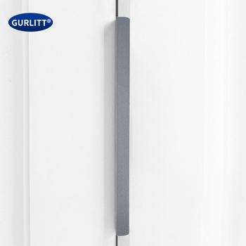 Bezvŕtová neviditeľná hliníková rukoväť na zásuvky, skrinky na topánky a šatníky — hliníková zliatina, elektroplátovanie, moderný minimalistický štýl