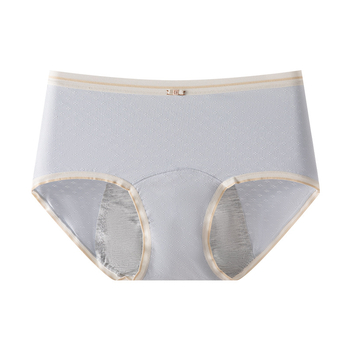 Bavlnené dámske menštruačné nohavičky, priedušné, ochrana proti úniku, stredne vysoký pás, trojuholníkový strih