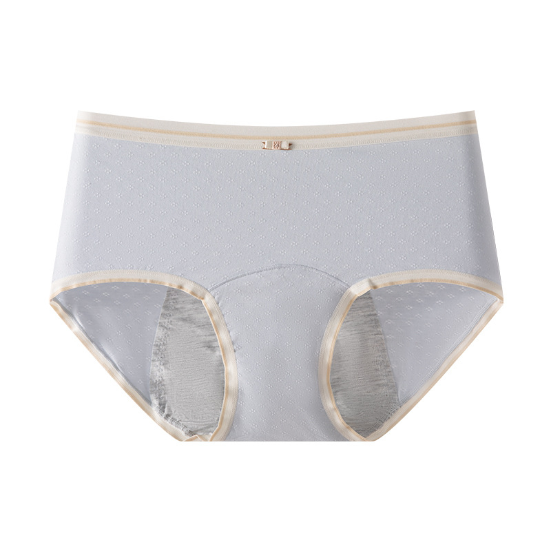 Bavlnené dámske menštruačné nohavičky, priedušné, ochrana proti úniku, stredne vysoký pás, trojuholníkový strih