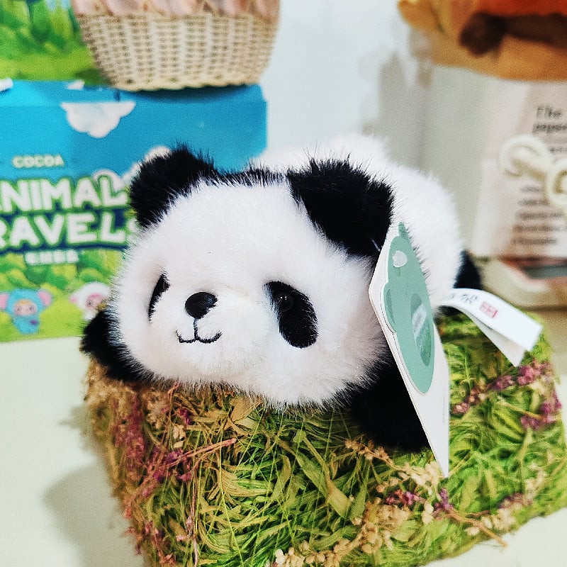 Aranyos plüss állatfigura: Panda, Lajhár, Medve és Nyúl gyerekeknek