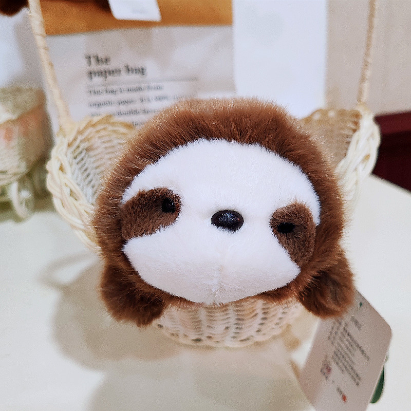 Aranyos plüss állatfigura: Panda, Lajhár, Medve és Nyúl gyerekeknek