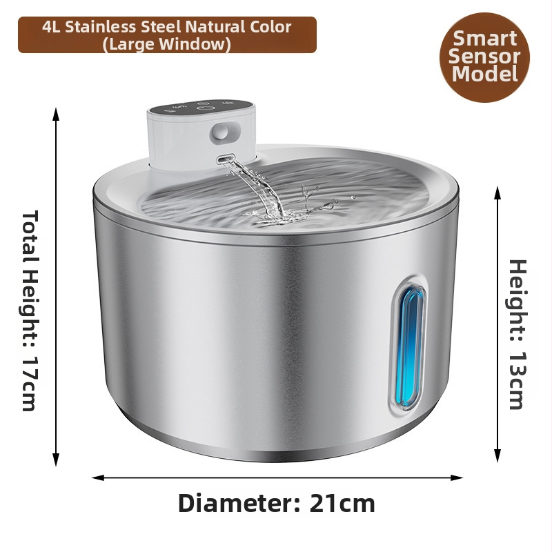 Inteligentná fontána na vodu pre domáce zvieratá, vhodná pre psov a mačky, odnímateľná, hmotnosť 1100 g, model Smart